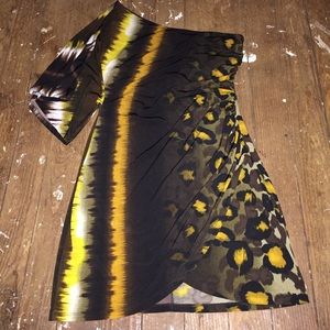 Print One shoulder dress